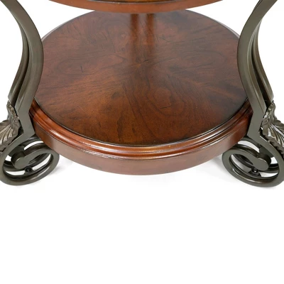 Telmin Traditional Side Table Brown Cherry - HOMES: Inside + Out - Image 7