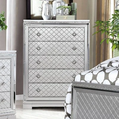6pc Tenaya Bedroom Set Silver/Gray - HOMES: Inside + Out - Image 4