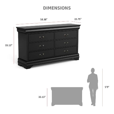 Sliver 6 Drawer Dresser - HOMES: Inside + Out - Image 2
