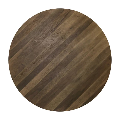 53" Raven Round Dining Table Walnut - HOMES: Inside + Out - Image 3