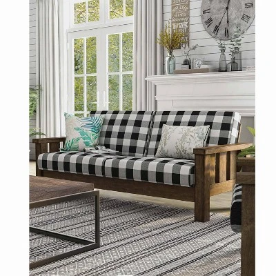 Jovie Gingham Rustic Sofa - HOMES: Inside + Out - Image 5