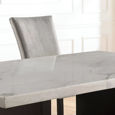 70" Southwind Rectangle Dining Table White/Black - HOMES: Inside + Out - Image 4