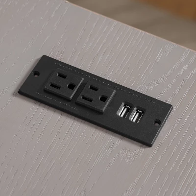 59" Gulnora L Shaped Desk With USB Power Ports - HOMES: Inside + Out - Image 4