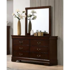 Sliver Dresser And Mirror Set - HOMES: Inside + Out