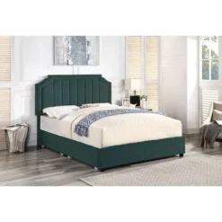 Hanger Glam Upholstered Bed With 4 Side Drawers - HOMES: Inside + Out