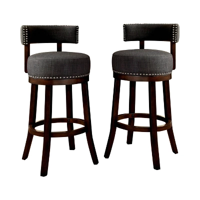 Set Of 2 24" Jefferson Counter Height Barstools With Upholstered Seat - HOMES: Inside + Out - Image 3