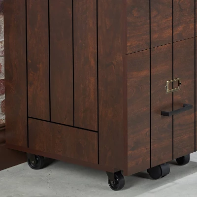 Namba 3 Drawer File Cabinet Vintage Walnut - HOMES: Inside + Out - Image 2