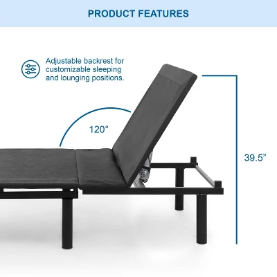 Serene Adjustable Back Support Bed Frame - HOMES: Inside + Out - Image 3