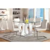 7pc Spearelton Double Oval Pedestal Dining Table Set White - HOMES: Inside + Out