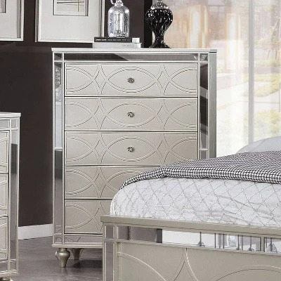 2pc La Mesa Bed And Chest Set Silver - HOMES: Inside + Out - Image 5