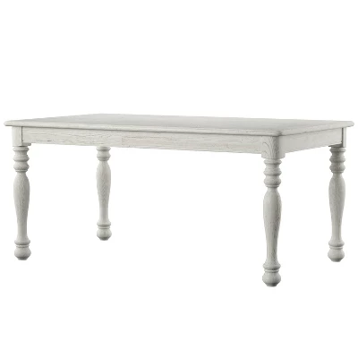 7pc Gordon Transitional Dining Set Antique White/Gray - HOMES: Inside + Out - Image 2