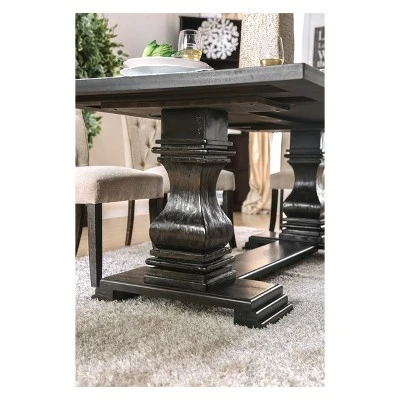 Iohomes Villa Rustic Dining Table Antique Black - HOMES: Inside + Out