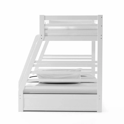HOMES: Inside + Out Twin Over Full Kids' Emma Bunk Bed Wire Brushed White - IoHOMES - Image 3