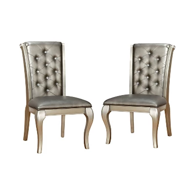 2pk Samantha Tufted Scrolled Back Side Dining Chair - HOMES: Inside + Out - Image 5