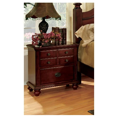 Synjak Nightstand Red - HOMES: Inside + Out