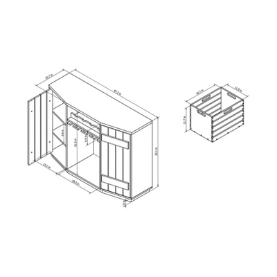 Candy Plank Inspired Dining Buffet With Removable Crate Reclaimed Oak - HOMES: Inside + Out - Image 7