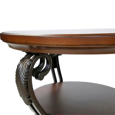 Telmin Traditional Side Table Brown Cherry - HOMES: Inside + Out - Image 5