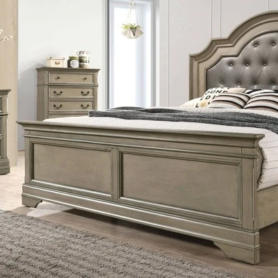 3pc Kritan Bed With 2 Nightstands Antique Warm Gray - HOMES: Inside + Out - Image 3