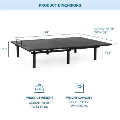 Serene Adjustable Back Support Bed Frame - HOMES: Inside + Out - Image 5