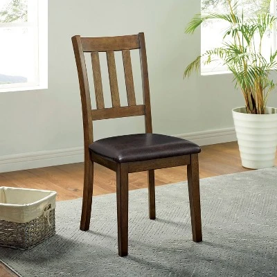 5pc Hedgecrow Padded Seat Round Dining Table Set Dark Brown - HOMES: Inside + Out - Image 2