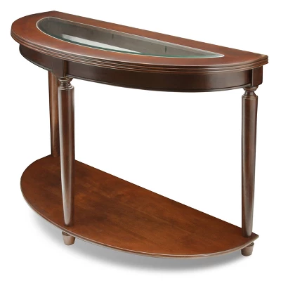 Renson Curved Glass Top Sofa Table Dark Red - HOMES: Inside + Out - Image 2