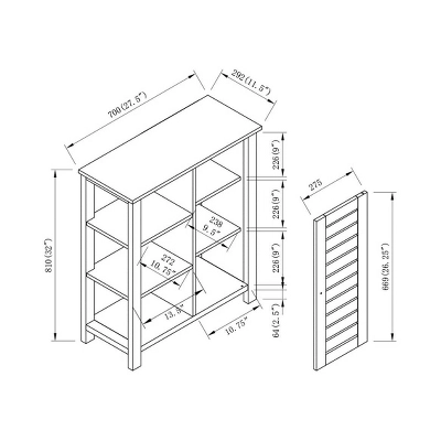 Bednar Storage Accent Cabinet White Oak - HOMES: Inside + Out - Image 7