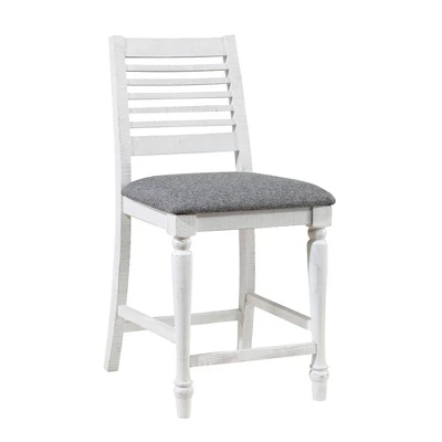 5pc Cambrien Rustic Farmhouse Counter Height Dining Set Antique White/Gray - HOMES: Inside + Out - Image 6