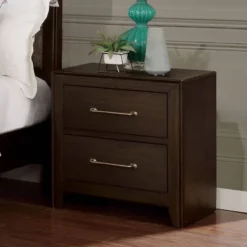 Caribou 2 Drawer Nightstand Walnut - HOMES: Inside + Out