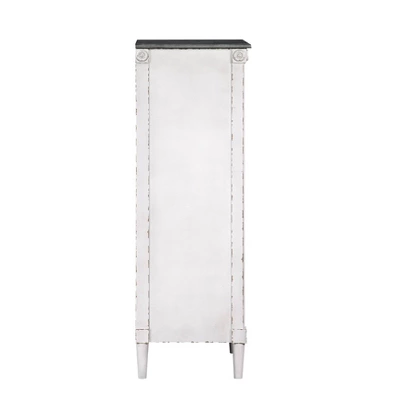 Magg 4 Drawer Jewelry Chest With Flip Up Mirror Antique White/Antique Gray Two Tone - HOMES: Inside + Out - Image 5