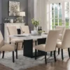 70" Southwind Rectangle Dining Table White/Black - HOMES: Inside + Out