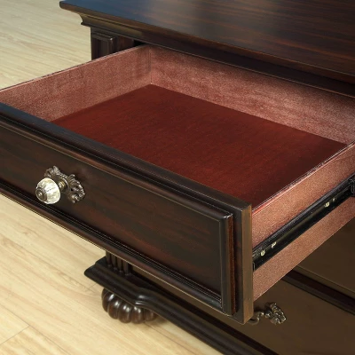 3pc California King Pennings Traditional Bed Set And Nightstand With Chest Dark Walnut - HOMES: Inside + Out - Image 11