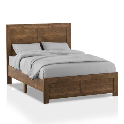 2pc Queen Quail Transitional Bedroom Set Rustic Light Walnut - HOMES: Inside + Out - Image 2