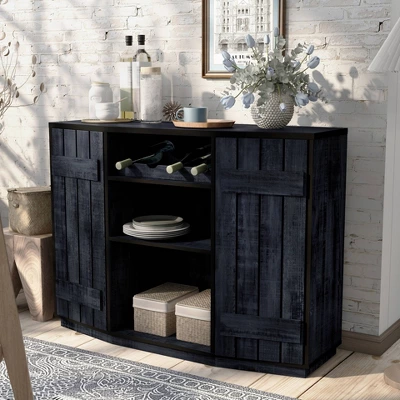 Neskowin Buffet With Cabinet Rustic Navy Blue - HOMES: Inside + Out