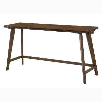 Ballivor Counter Height Dining Table Sets With USB Plug Dark Walnut - HOMES: Inside + Out - Image 2