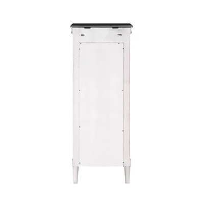 Magg 4 Drawer Jewelry Chest With Flip Up Mirror Antique White/Antique Gray Two Tone - HOMES: Inside + Out - Image 6