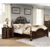 2pc Queen Mullberry Traditional Bedroom Set Brown Cherry/Espresso - HOMES: Inside + Out