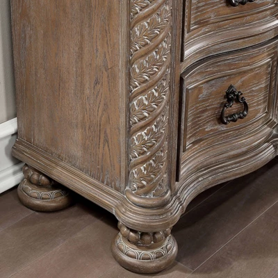 Lellen 9 Drawer Detailed Dresser Rustic Natural Tone - HOMES: Inside + Out - Image 5