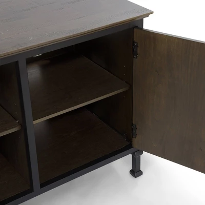 Kelson Multi Storage TV Stand For TVs Up To 80" Medium Weathered Oak - HOMES: Inside + Out - Image 6