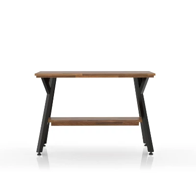 Mafi Open Shelf Console Table Black - HOMES: Inside + Out - Image 2