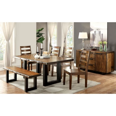 Taylor Rustic Two-Tone Bench Light Oak - HOMES: Inside + Out - Image 2