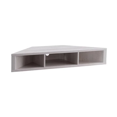 Tybo Open Shelves Corner Floating Console Fits Tv's Up To 50" - HOMES: Inside + Out - Image 9