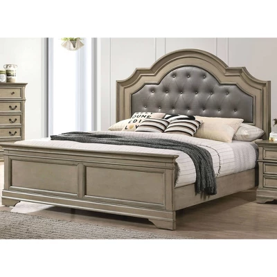 3pc Kritan Bed With 2 Nightstands Antique Warm Gray - HOMES: Inside + Out - Image 7