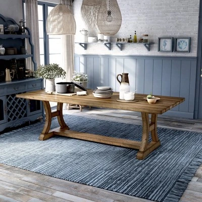 Shelia Solid Pine Wood Dining Table Rustic Pine - HOMES: Inside + Out