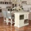 3pc Pritzker Counter Height Dining Set Antique White - HOMES: Inside + Out