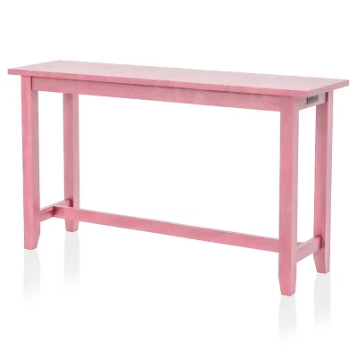 Rockland Counter Height Table With USB Port Antique Pink - HOMES: Inside + Out - Image 3