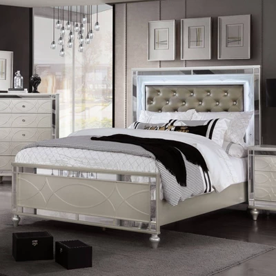 2pc La Mesa Bed And Chest Set Silver - HOMES: Inside + Out - Image 6