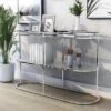 Yarmuth Glam 1 Shelf Sofa Table Chrome - HOMES: Inside + Out