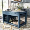 Fredricke Extendable Kitchen Island With Faux Marble - HOMES: Inside + Out