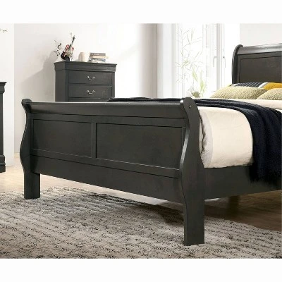 3pc Sliver Sleigh Bed With 2 Nightstands - HOMES: Inside + Out - Image 5