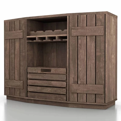 Candy Plank Inspired Dining Buffet With Removable Crate Reclaimed Oak - HOMES: Inside + Out - Image 5
